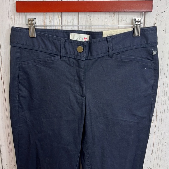 NWT Loft Marisa Boot Cut Navy Slacks Size 2 - Picture 4 of 10